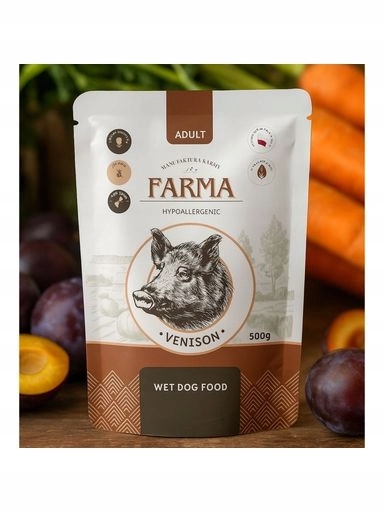 4x Krmivo pro psy Farma Manufaktura Zvěřina 500 g