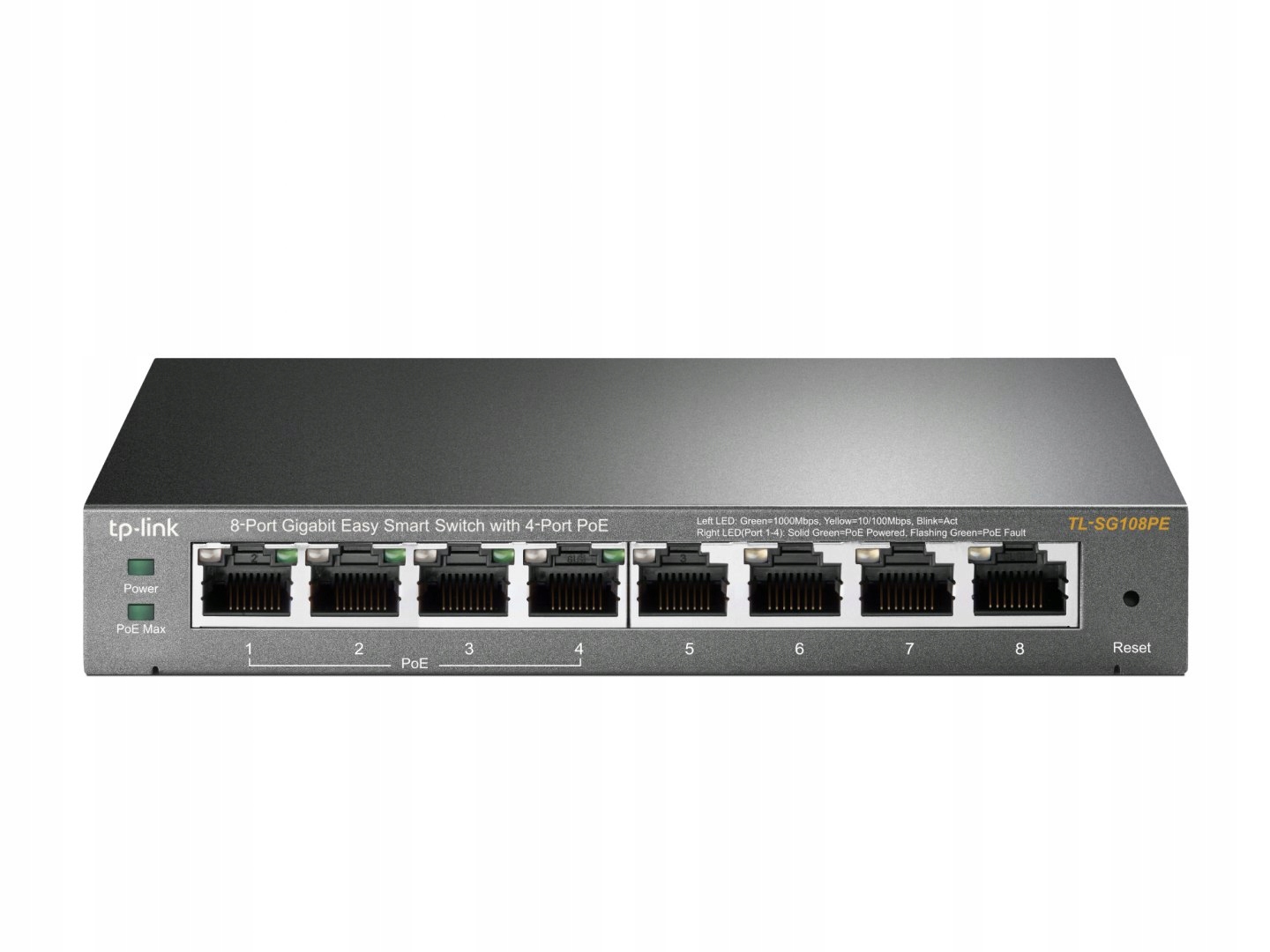 Switch Tp-link TL-SG108PE (8x 10/100/1000Mbps)