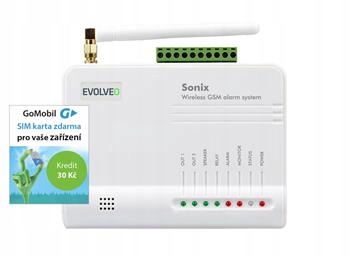 Evolveo Sonix bezdrátový Gsm alarm (4ks dálk. ovlád.,PIR čidlo pohybu,čid