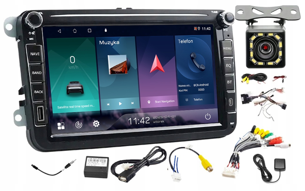 Rádio Navigácia Gps Andorid Vw Amarok 2012-2020 Wifi Usb 6GB 128GB