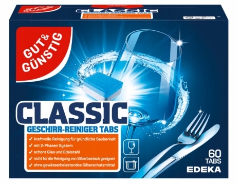 

G&g Edeka Tabletki do zmywarki Classic 60 sztuk De