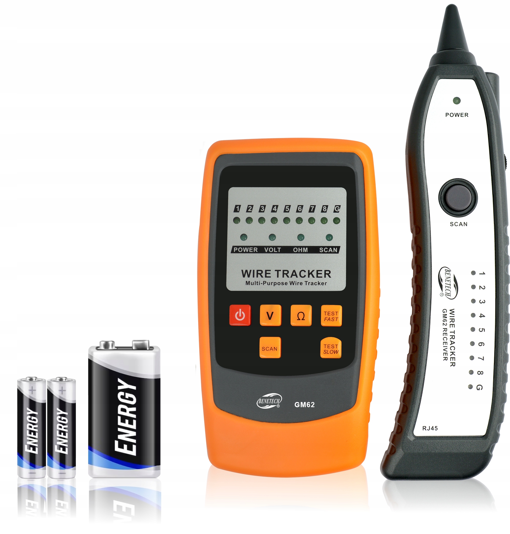 Szukacz Par Przewodów Tester Sieci Wire Tracker Odbiornik Złącza RJ45 RJ11