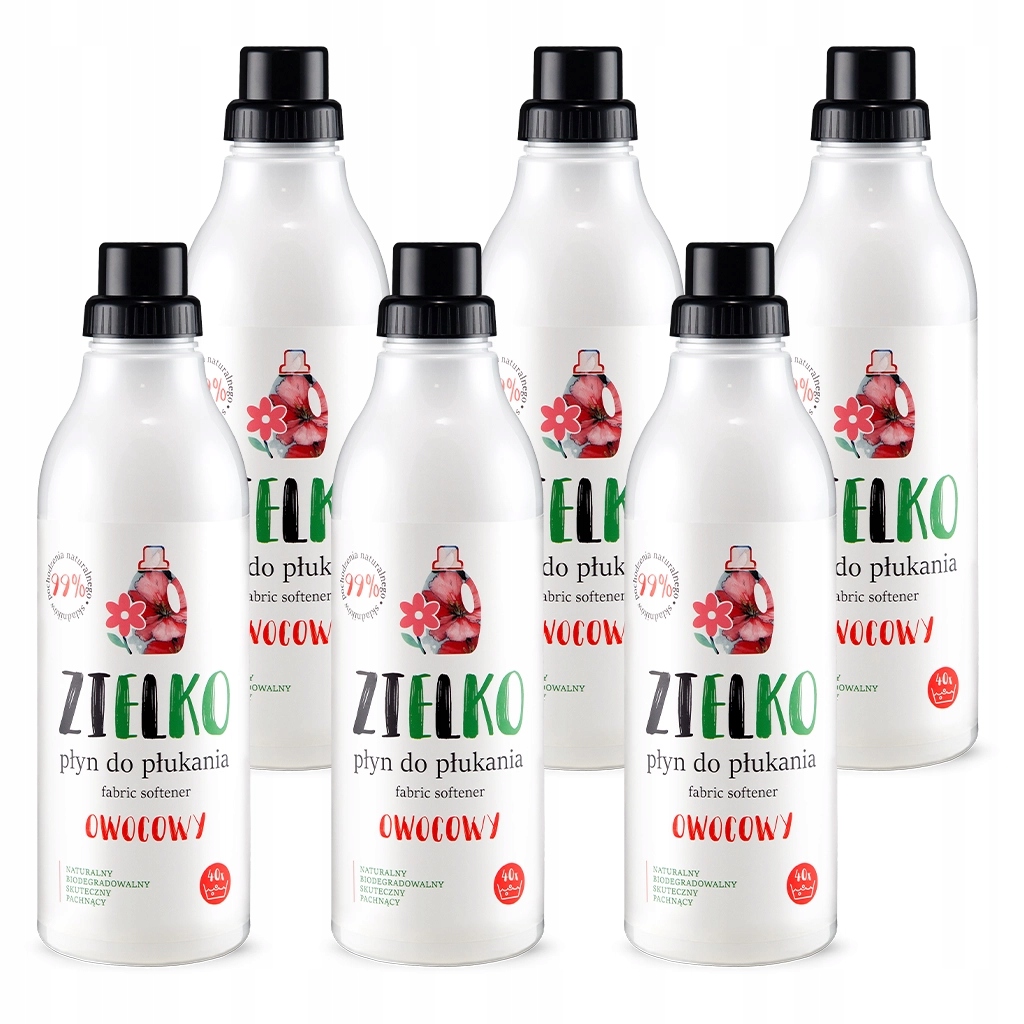 Levně Zielko Přírodní Tekutá aviváž Ovocné Měkké Oblečení 6x1 l (5+1)