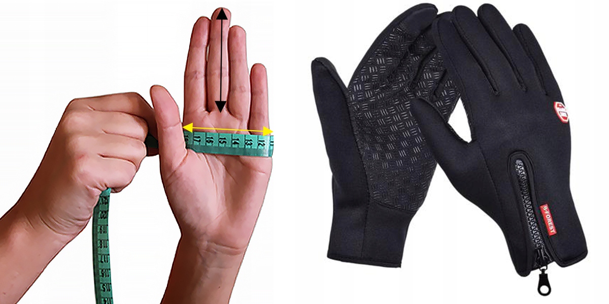 RĘKAWICZKI SPORTOWE DOTYKOWE DO SMARTFONÓW CZARNE Kolekcja L