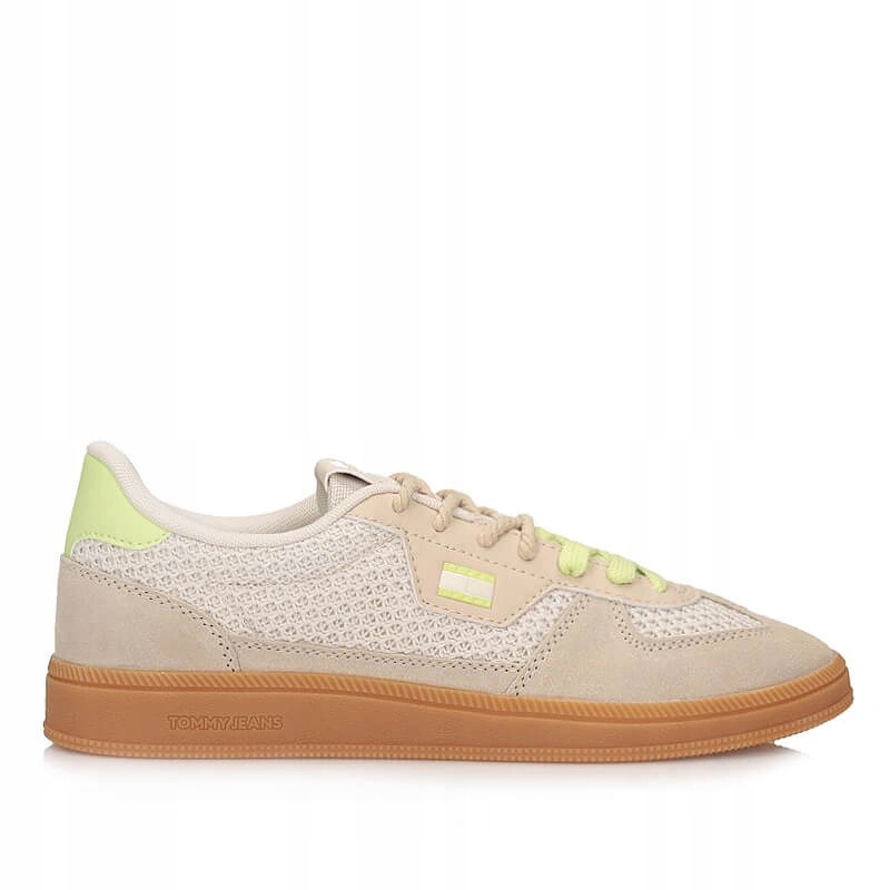 Dámské tenisky Tommy Hilfiger Jeans EN0EN029860LKW8B white/lime béžové