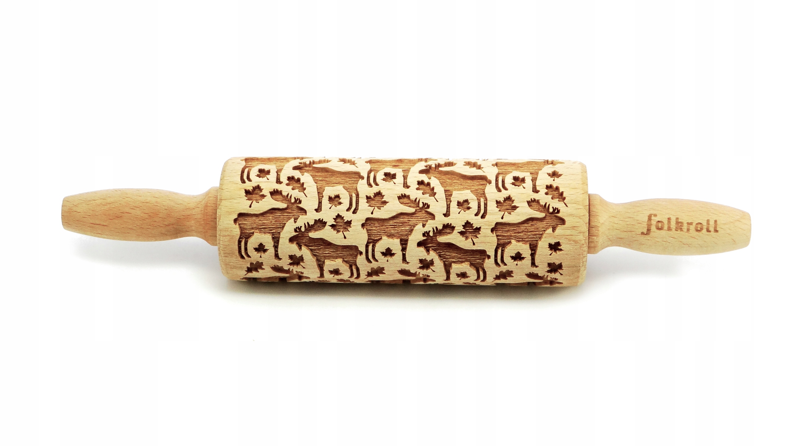 Wałek grawerowany wzór ŁOSIE, junior