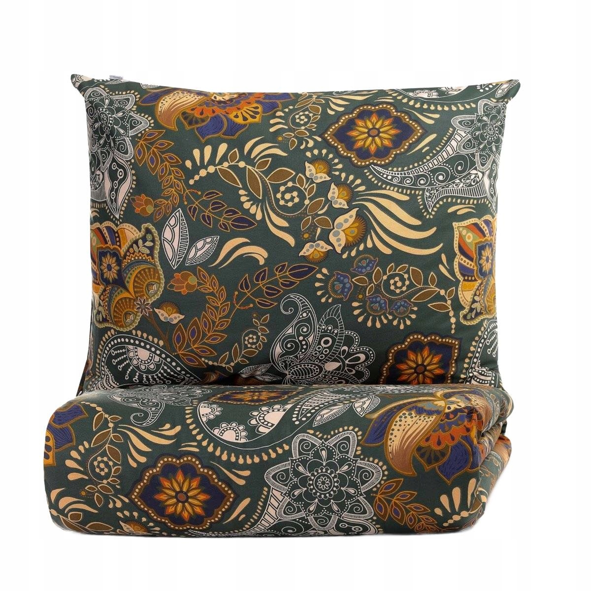 Pościel Tapua bawełniana zielona 135x200 1*80x80 cm Homla