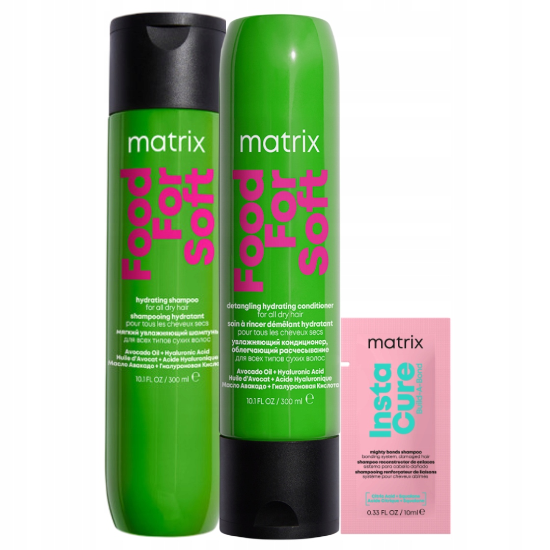 Matrix Zestaw Food For Soft: szampon do włosów suchych, odżywka