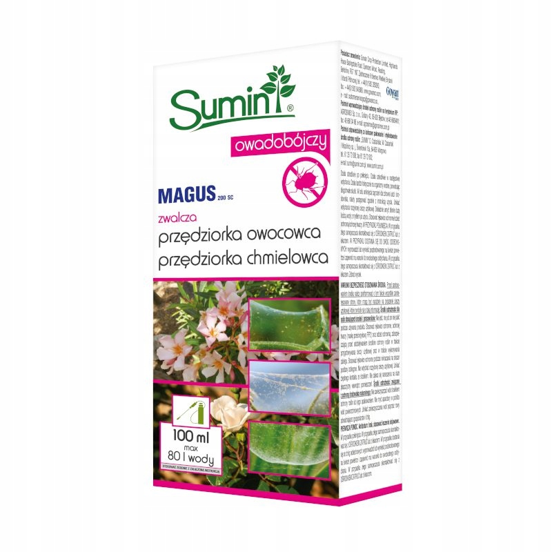 

Sumin Magus 200SC 100ml Środek na Przędziorki