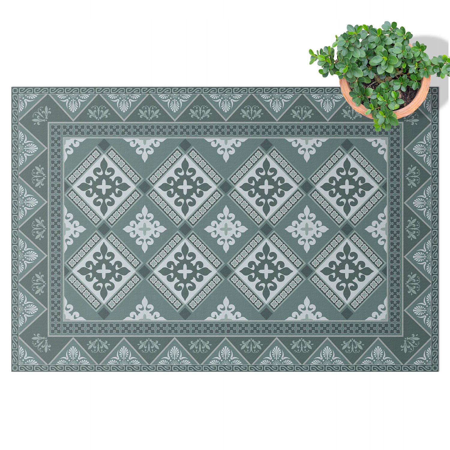 Terasový Koberec z Pvc Outdoor Balkon Geometrie a ornamenty 100x150