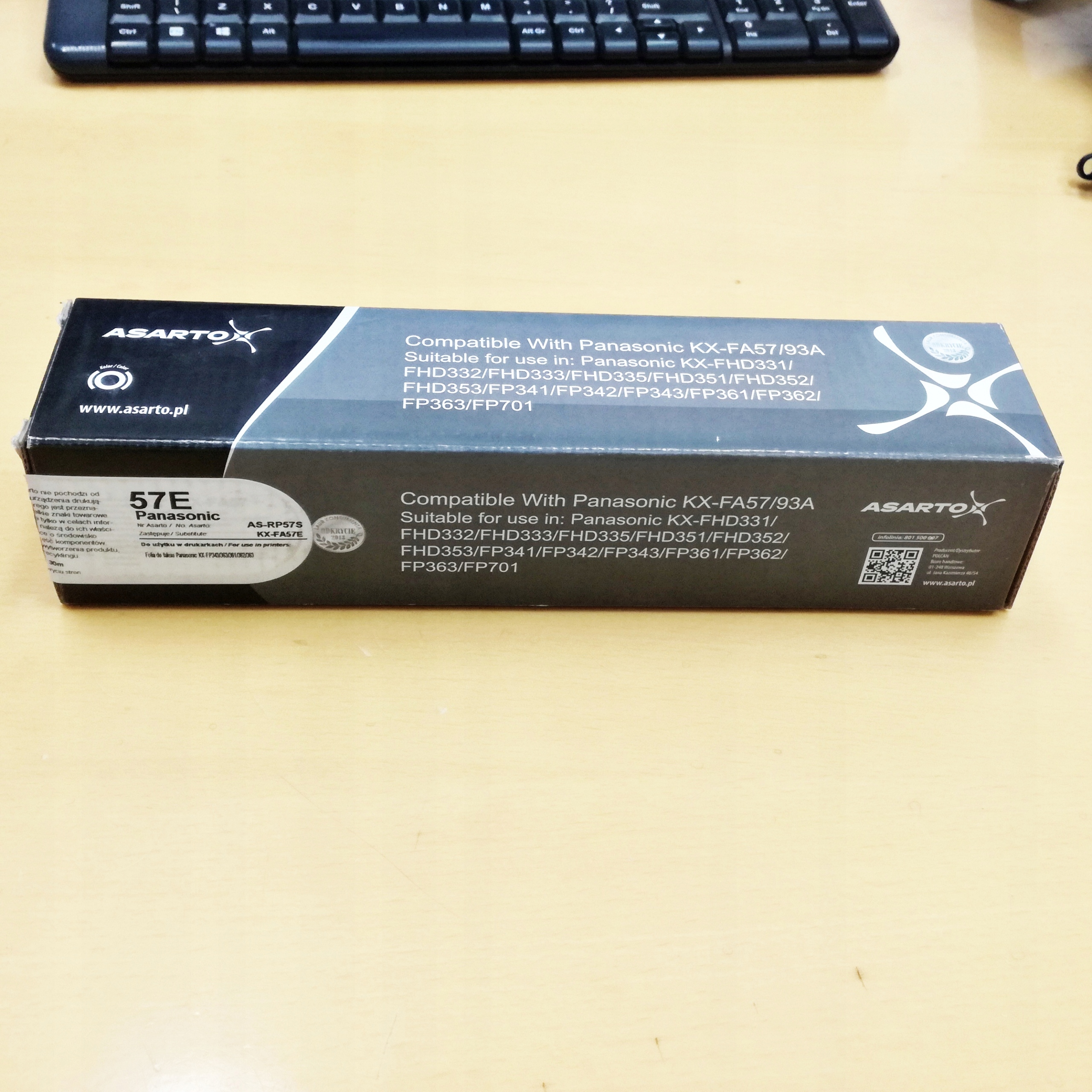 Taśma Asarto AS-RP57S do Panasonic KXFA57E