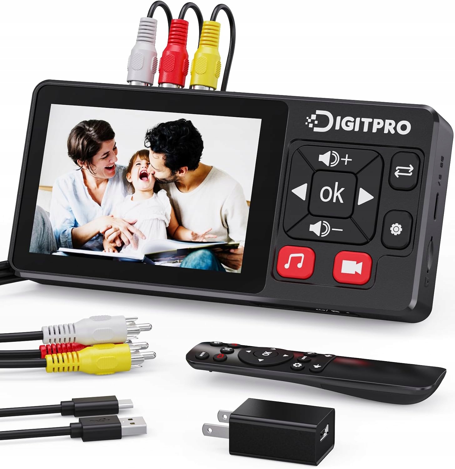 Konwerter Vhs na cyfrowy 2.0 rejestrator Hd wideo audio Dvr DVD Hi8 Mini DV