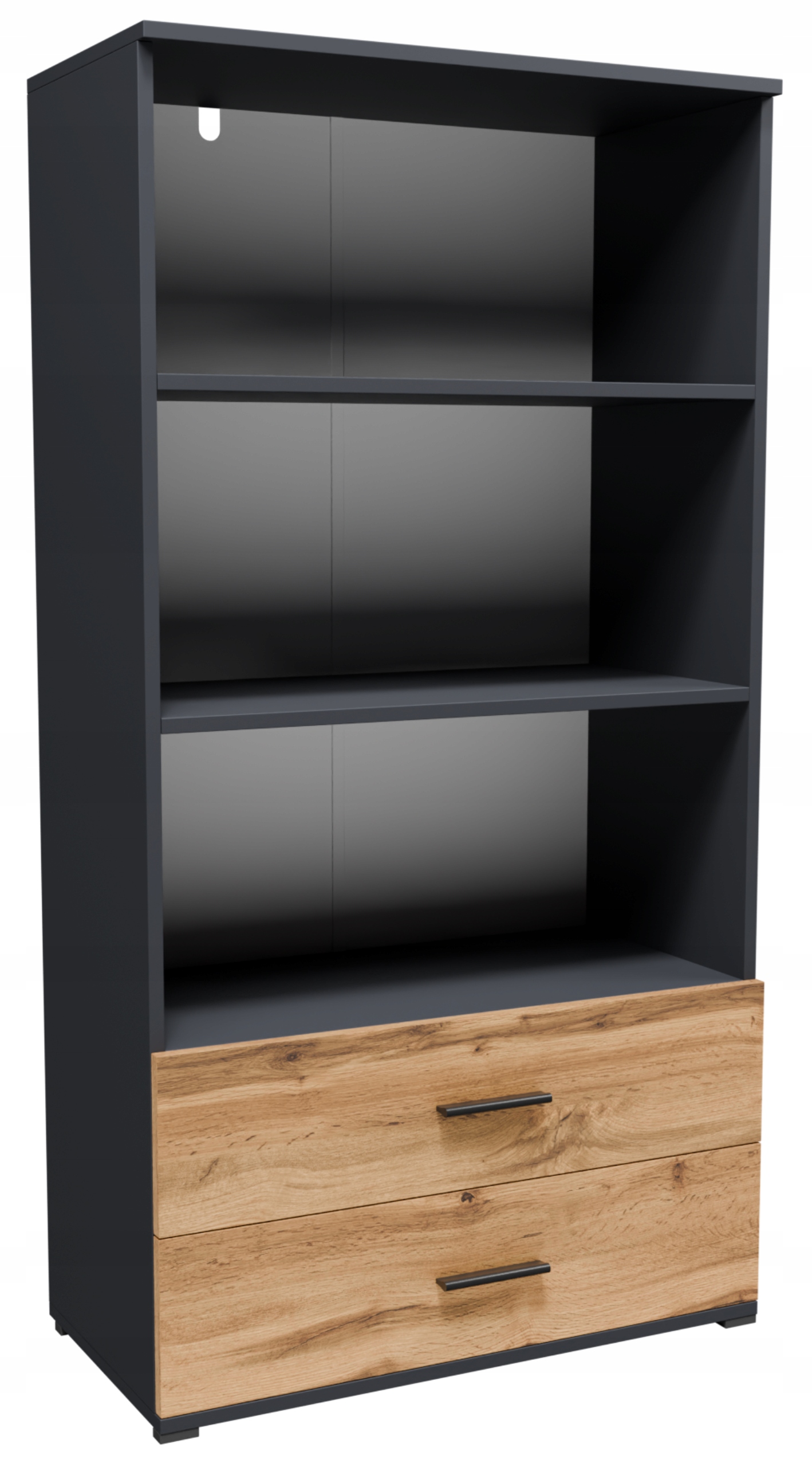 Regál CR3-ST2 grafit-wotan zásuvky poličky priestranná skrinka oblečenie knihy