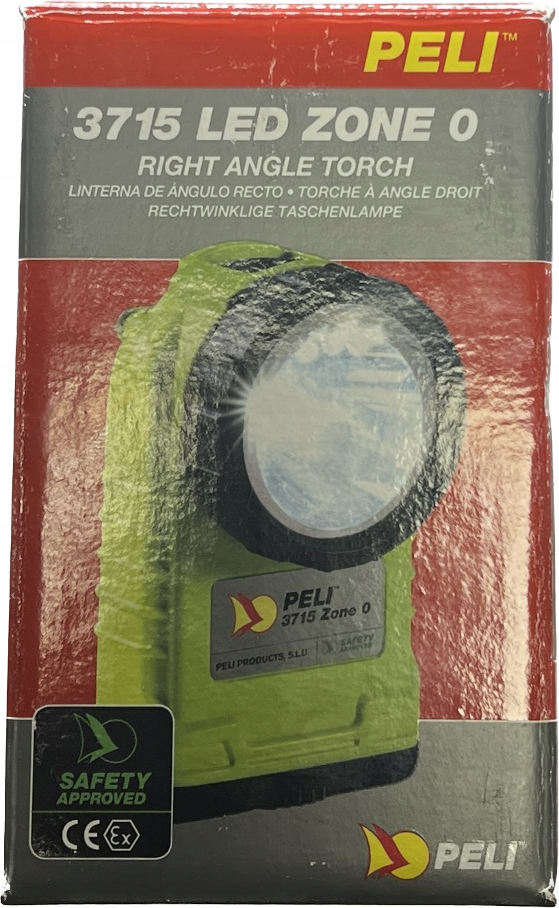 PELI 3715 Z0 Lataraka Ex kątowa LED Zasilanie baterie