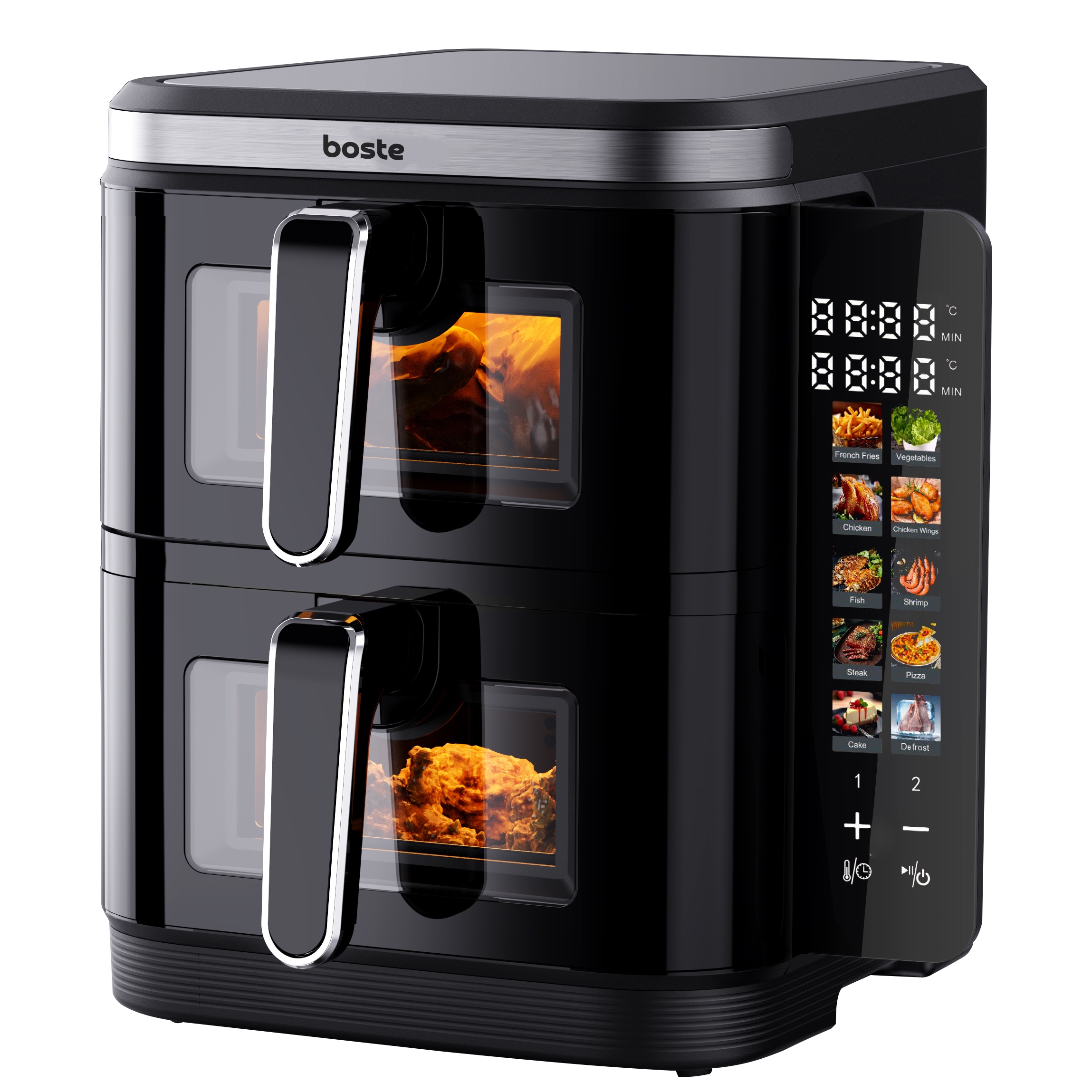 Boste Beztuková Fritéza Airfryer 11 L 2800 W, Výkonná, 10 Programov, Veľká