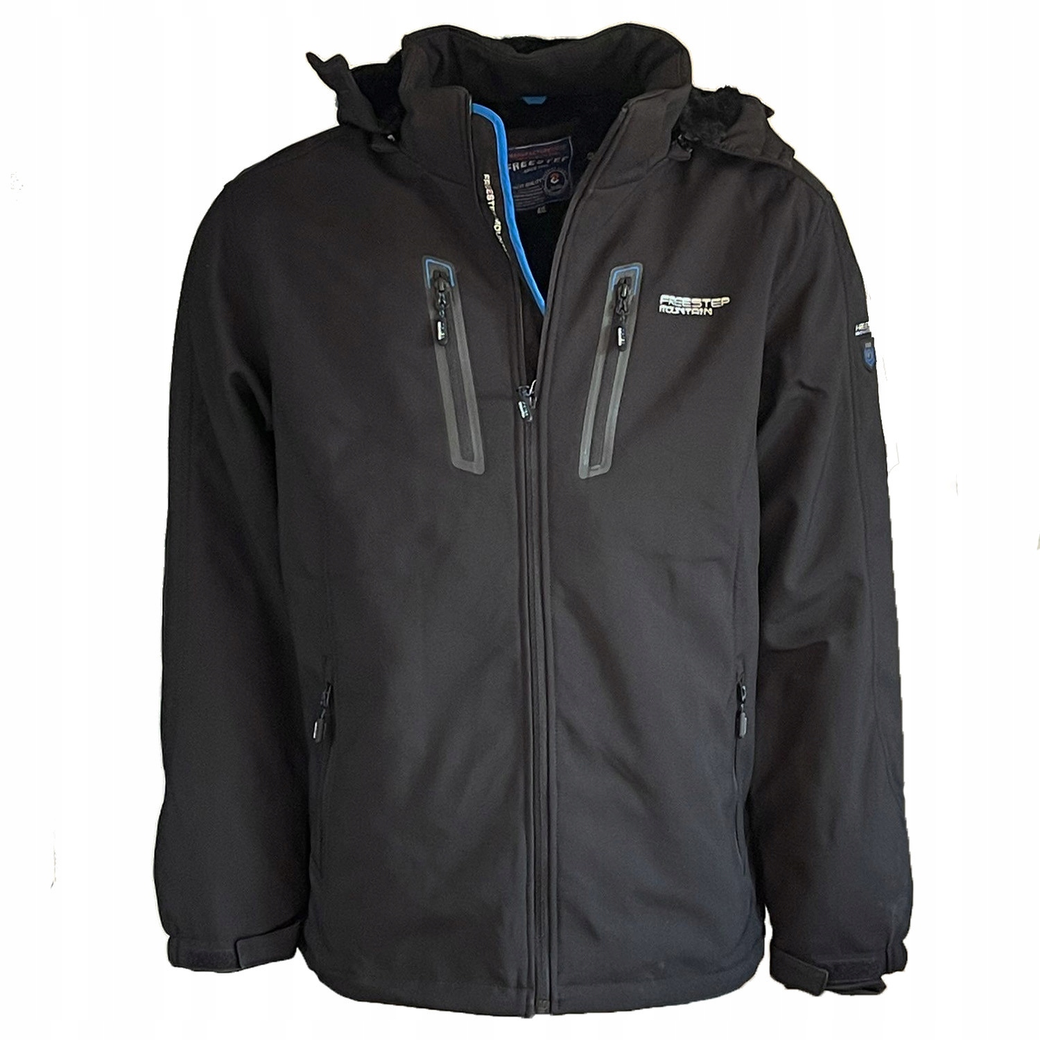 Freestep bunda pánská MP-40 softshell zimní kožešinka 5XL černá