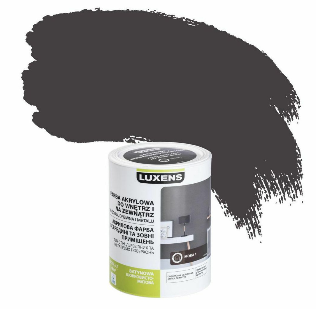 Emalia Akrylowa 0.75 l Moka 1 Satynowa Luxens
