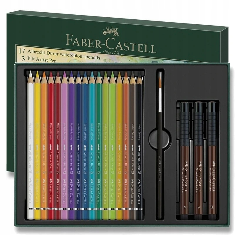 Faber-castell akvarelové pastelky Albrecht Durer, 17ks 4ks příslušenství