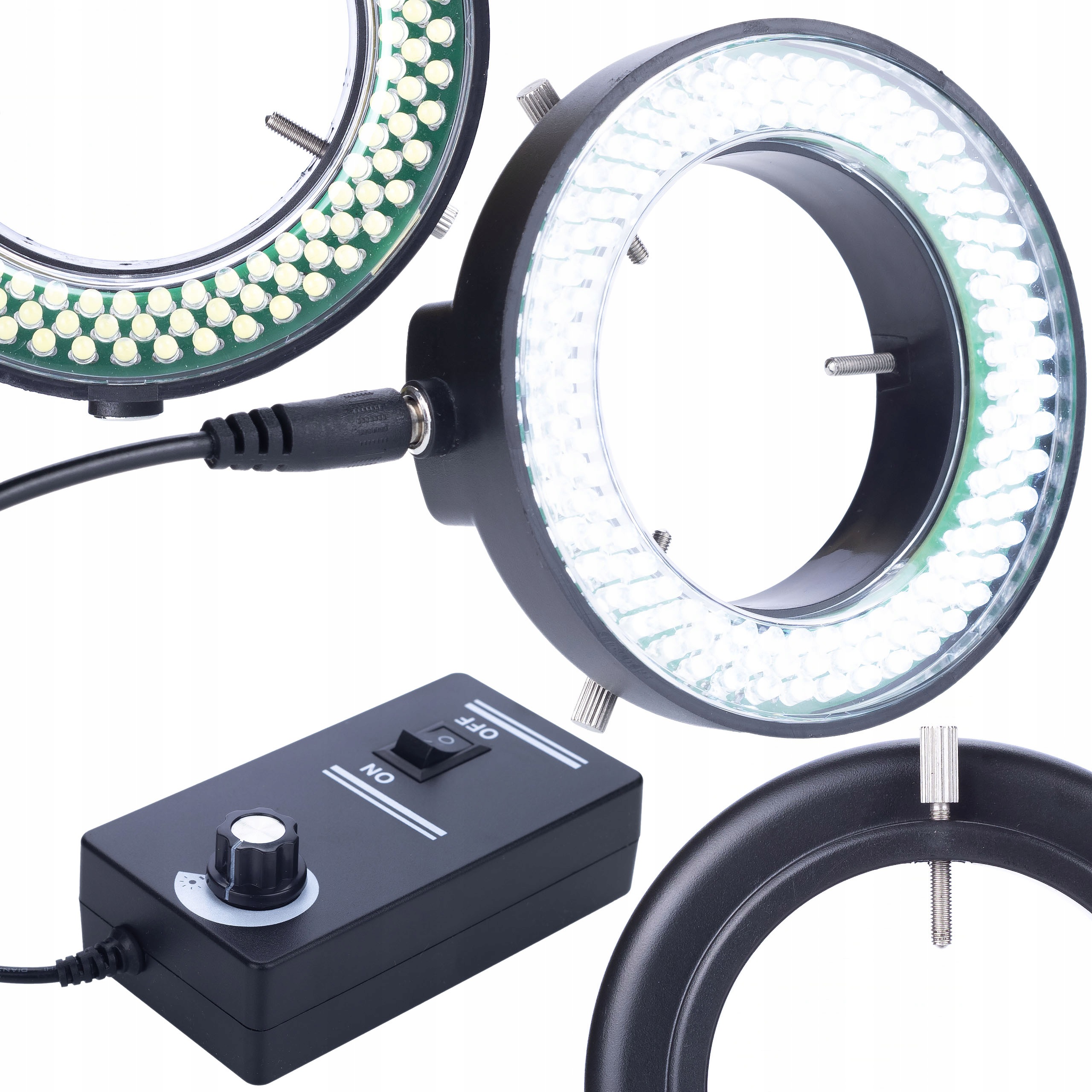 Osvětlovač Mikroskopu 144 Led Nastavitelný Stmívač 60-95 MM Pro Mikroskopy