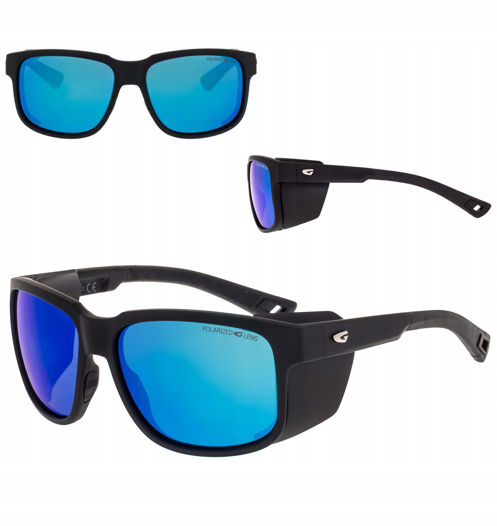 WysokoGórskie Okulary Przeciwsłoneczne Polaryzacyjne z osłonkami Gog