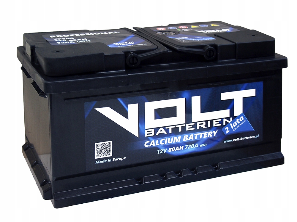 VP800 - Аккумуляторная батарея VOLT PROfessional 12V 80AH 720A