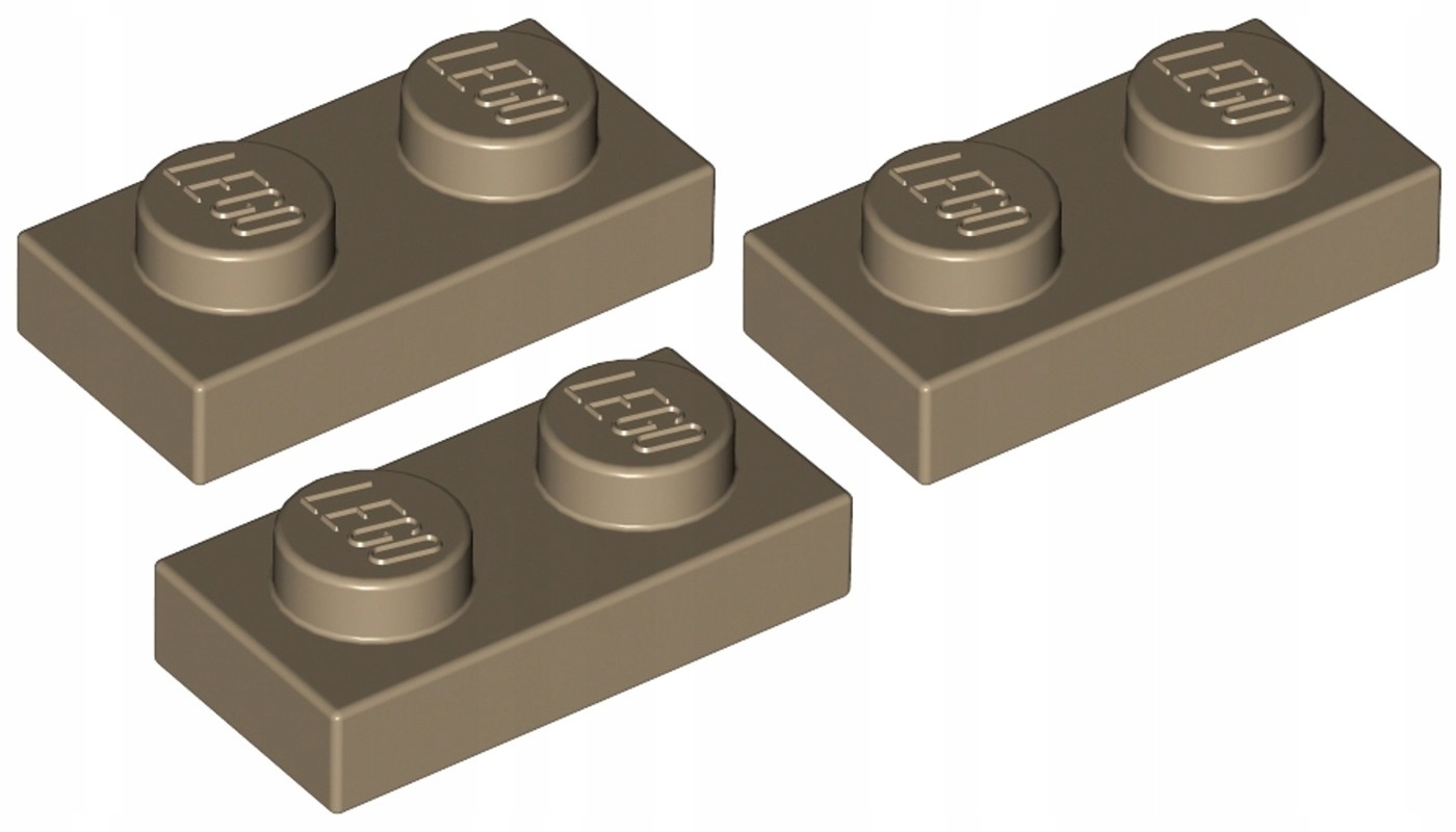 

Lego Płytka 1x2 Ciemno Beżowy (3023/4528604) 3szt
