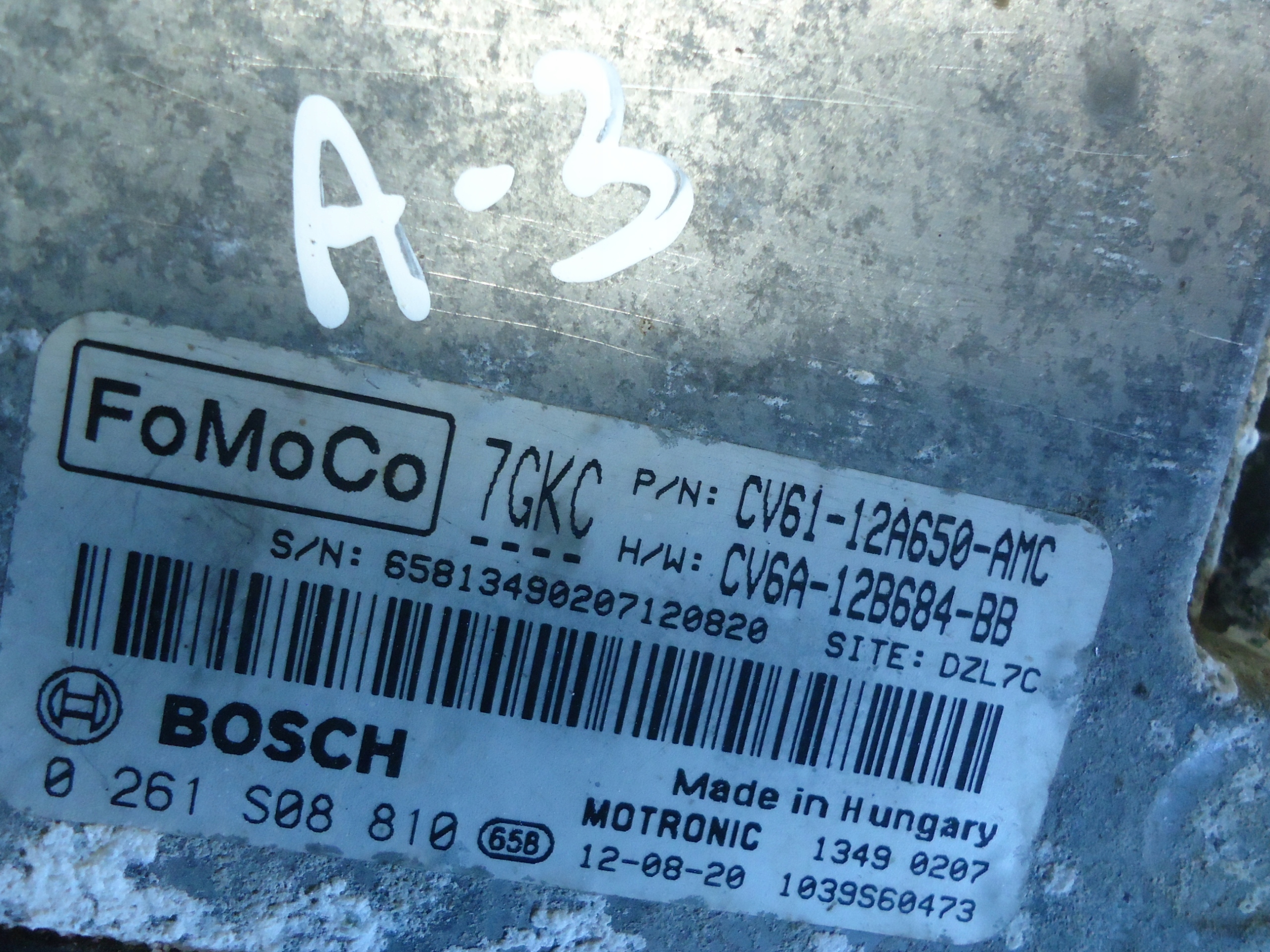 FORD FOCUS MK3 1.0 ECOBOOST computer CV61-12A650-AMC 0261S01810