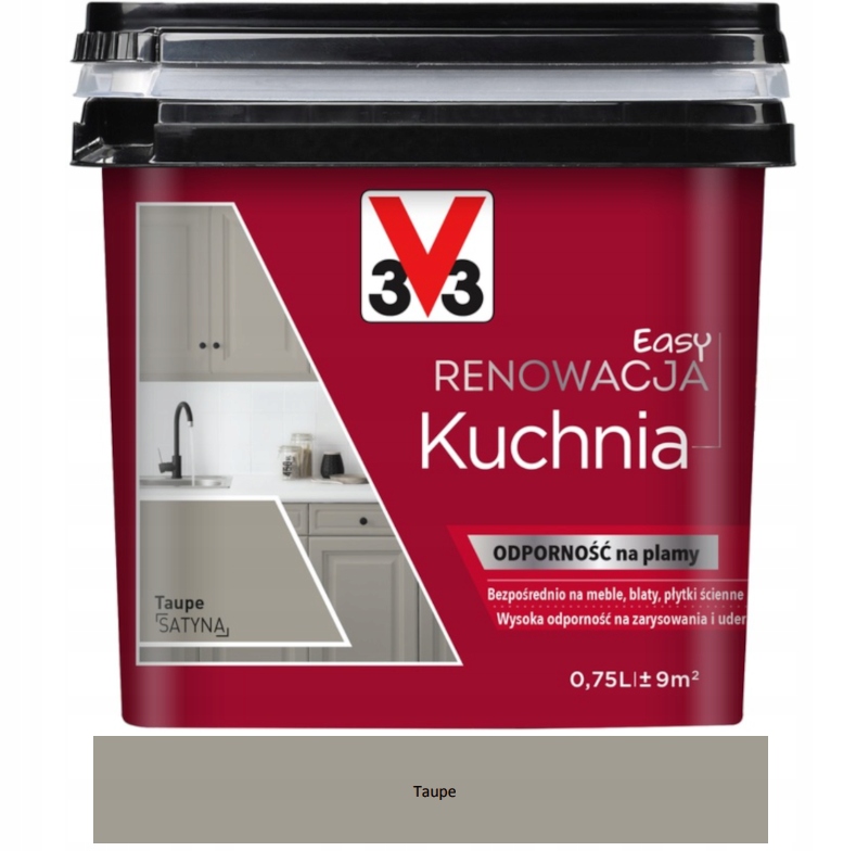 Easy renowacja farba do kuchni V33 Taupe Satyna 0,75L
