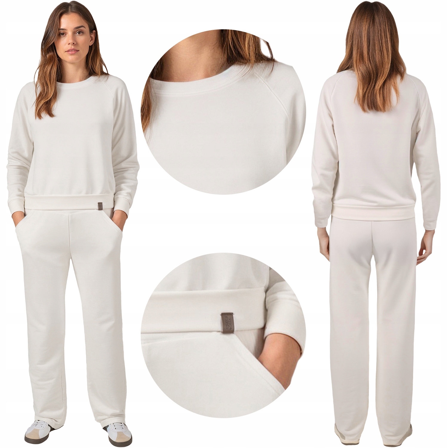 Vivisence 9205 kmpl bílá Tepláková souprava mikina a kalhoty S