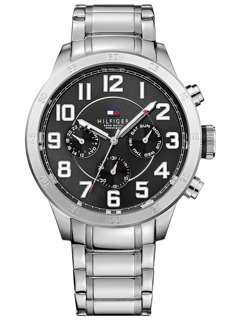 Zegarek Męski Tommy Hilfiger 1791054 Bransoleta Chronograf 50M Dla Chłopaka