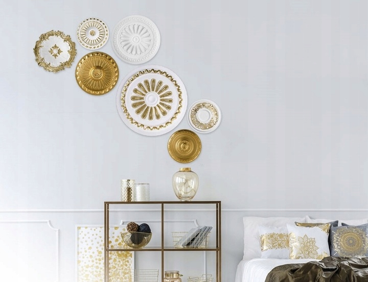 Rozeta sufitowa styropianowa R-3 dekor ścienna Marka inna