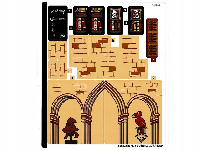 

Lego naklejki do zestawu 75948 Harry Potter N