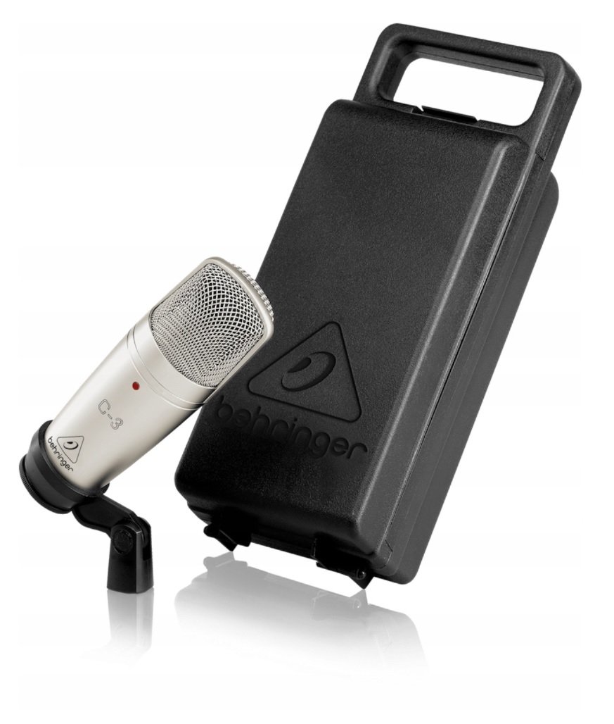 PROFESJONALNY MIKROFON BEHRINGER C-3 STUDYJNY POJEMNOŚCIOWY XLR + ETUI Rodzaj pojemnościowy