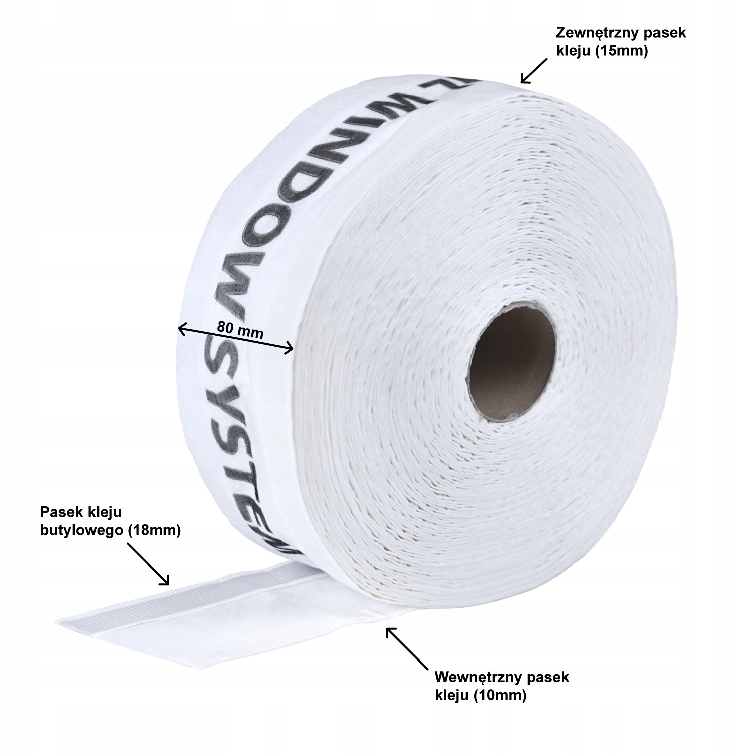 SOUDAL SWS TAŚMA ZEWNĘTRZNA CIEPŁY MONTAŻ 80/30mb Rodzaj taśma