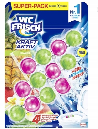 Levně 3x Wc Frisch, Přívěsek na Wc, čerstvé květiny, 3 kusy