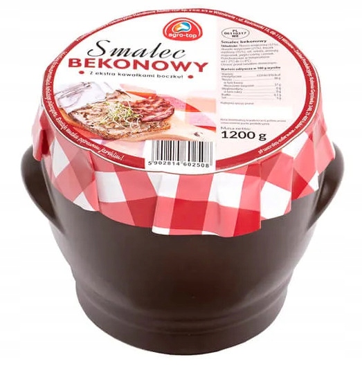 Slaninové sádlo v hrnci 1.2 kg Agro-Top