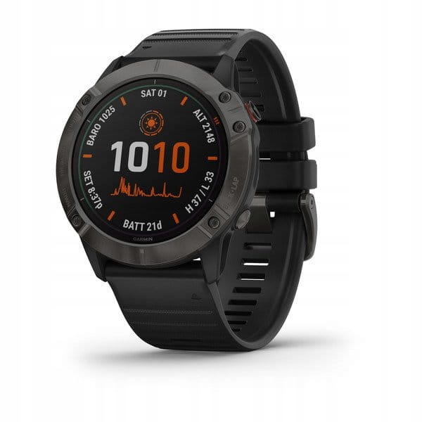 Garmin Fenix 6X Pro Solar Tytan Szary DLC + TOPOPL