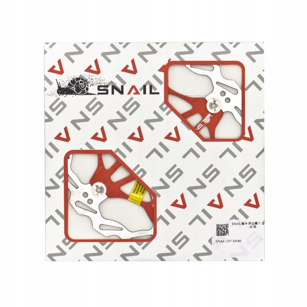 Tarcza hamulcowa Snail 180 mm, pływająca, IS (6 śrub), czerwona Rozmiar mm/ 