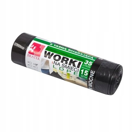 

Worki Na Śmieci Z Taśmą 35L 15 Szt