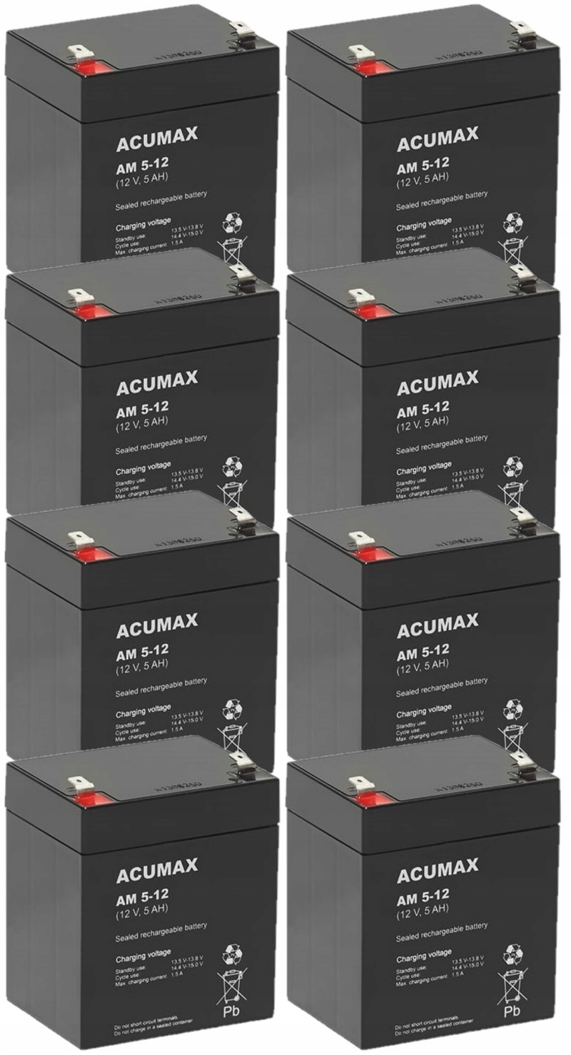 RBC151 RBC 151 #151 ZESTAW AKUMULATORÓW PAKIET BATERII UPS APC 8x AM 5-12