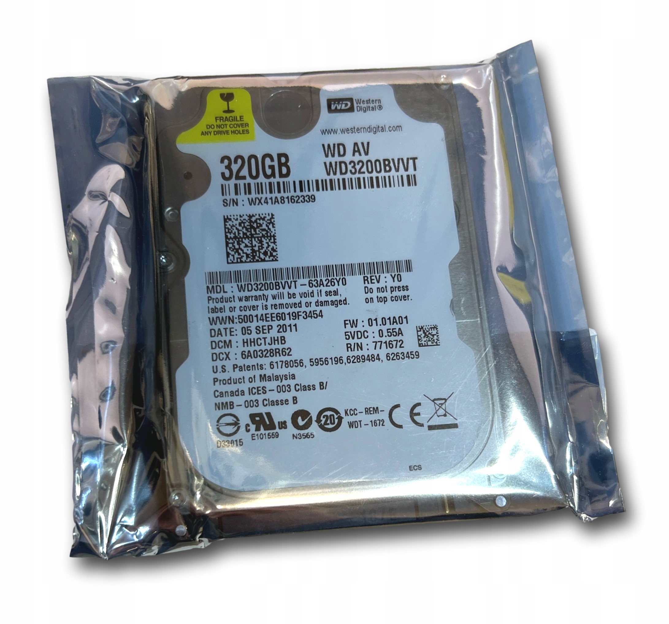 

Wd Western Digital 320GB WD3200BVVT 5.4K 8MB Nowy!
