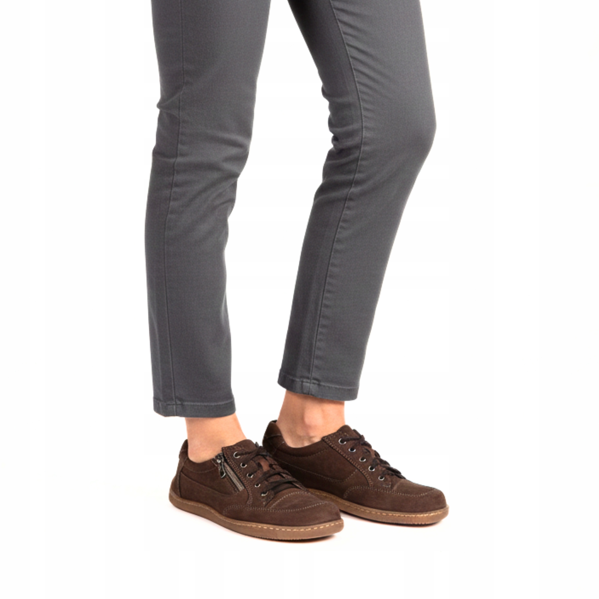 Dámské barefoot boty z přírodní kůže Olivier 770, široká přední část, velikost 38