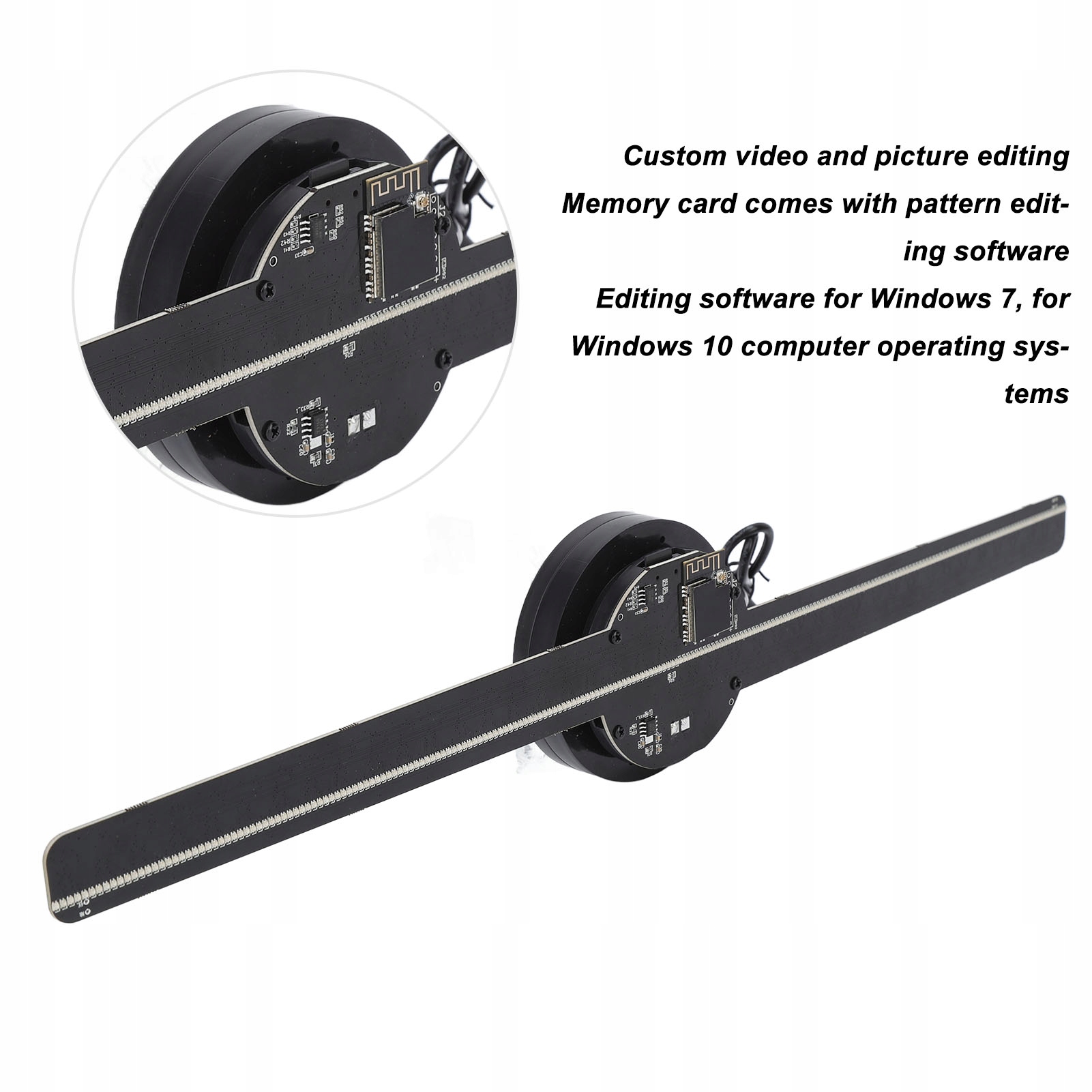 WENTYLATOR Z HOLOGRAMEM 3D ODTWARZACZ REKLAMOWY Marka bez marki