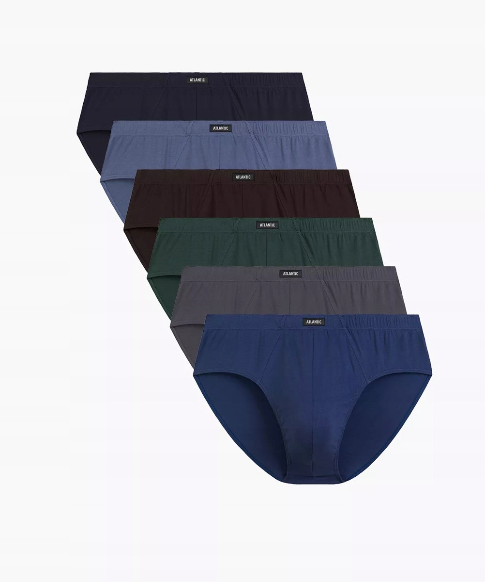 Pánské Slipy Atlantic Classic 6SMP001 Niec/gra/zie/bro/grf/denz/xl