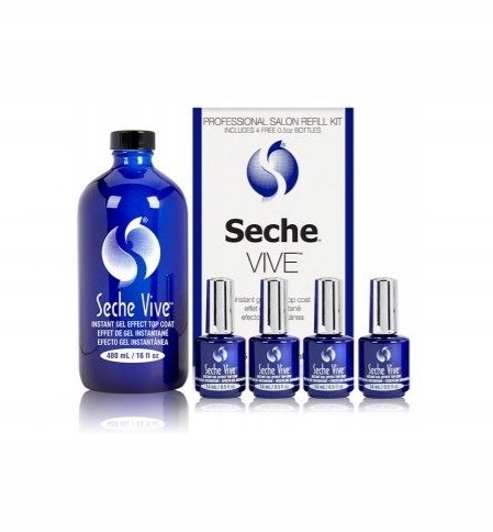 SECHE_Vive Insta Gel Effect Top Coat sada topů na tradiční nehty