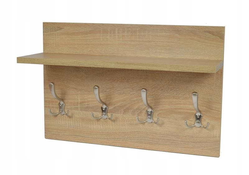 WIESZAK Z PÓŁKĄ DĄB SONOMA 60x40 PRZEDPOKÓJ