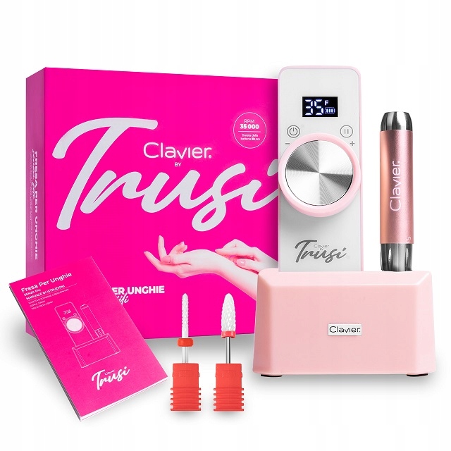 Bruska od firmy Trusi, manikúra 65W 35000 Rpm, růžová