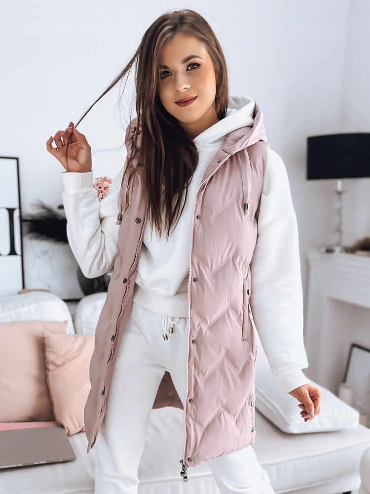 PIKOWANA KAMIZELKA DAMSKA BEZRĘKAWNIK roz. XXL Kaptur z kapturem