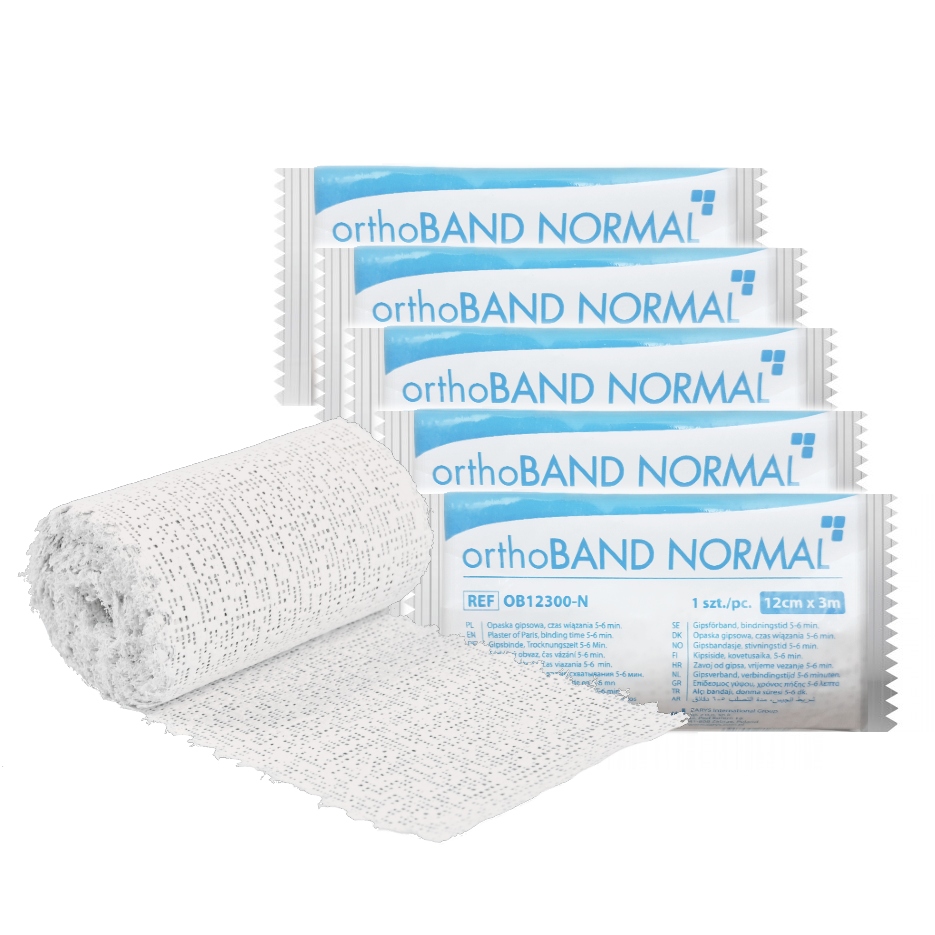 

OrthoBAND Normal Opaska Gipsowa Gips 12cmx3m 5 Szt