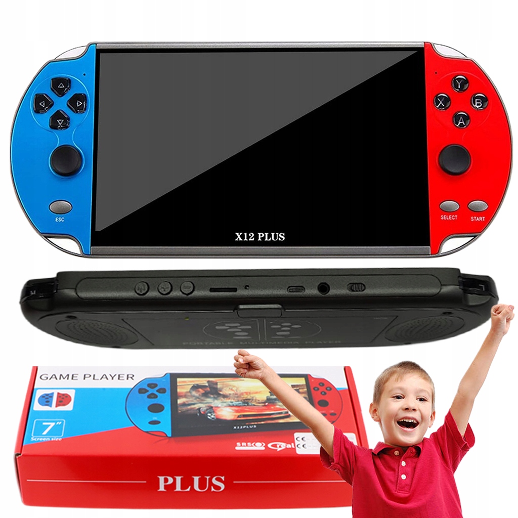 Konsola Przenośna X12 Plus Do 2700+ Gier Retro Mini 16GB Gra Pl Menu